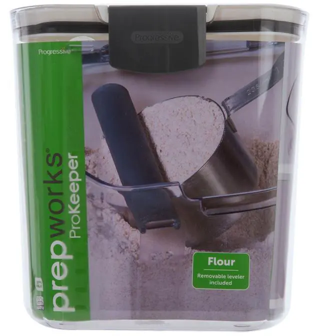 Alt view image 7 of 7 - Flour Storage Container, 4-Quart Capacity, Includes Leveling Bar for Mess-Free Measuring