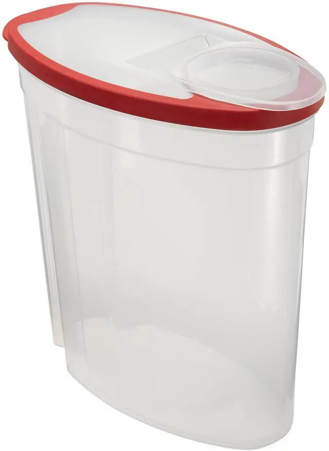 Alt view image 3 of 6 - Flex and Seal Cereal Keeper, 1.5 Gallon, BPA-Free, Clear with Red Lid, Airtight