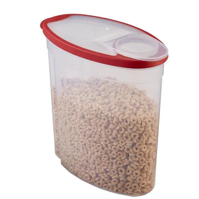 Alt view image 4 of 6 - Flex and Seal Cereal Keeper, 1.5 Gallon, BPA-Free, Clear with Red Lid, Airtight
