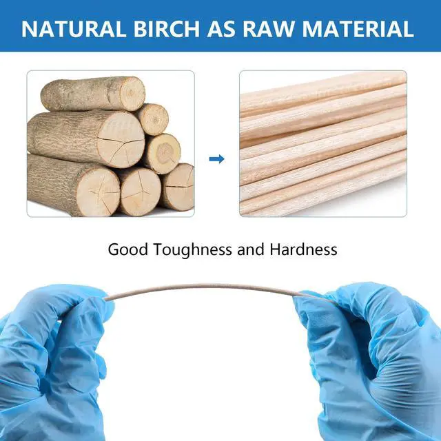 Alt view image 4 of 6 - 6 Inch Sterile Cotton Tipped Applicators, 200 Count Long Cotton Swabs, Wood Shaft Medical Swabs
