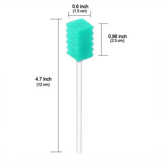 Alt view image 2 of 6 - 50 Pack Disposable Oral Swabs, Sterile Dental Sponge Swab sticks