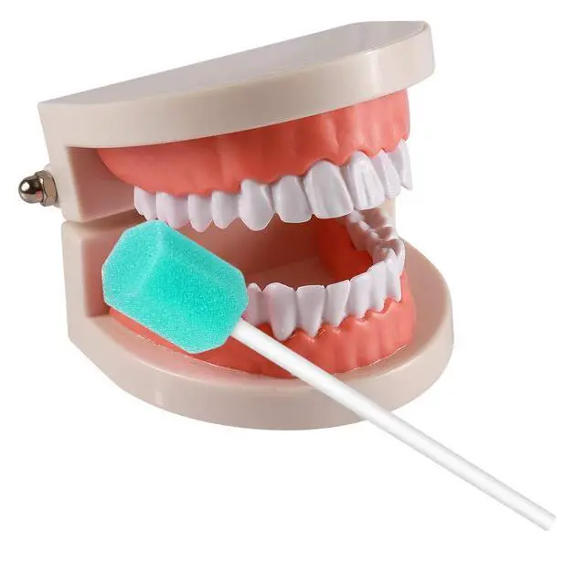 Alt view image 3 of 5 - 50 Pack Disposable Oral Swabs,Sterile Dental Sponge Swab sticks