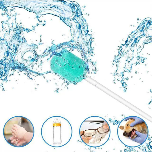 Alt view image 4 of 5 - 50 Pack Disposable Oral Swabs,Sterile Dental Sponge Swab sticks