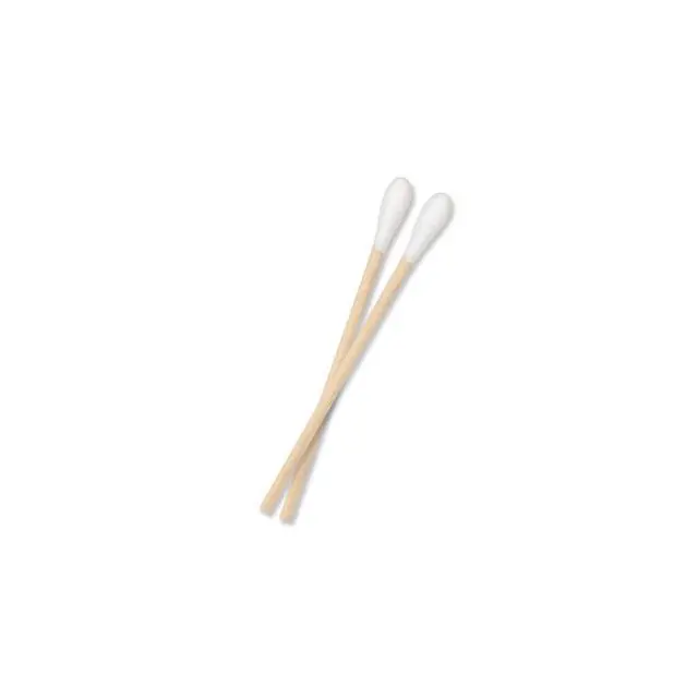 Alt view image 5 of 6 - Cotton Tipped Applicators 3". Pack of 200 Swabsticks Wood Shaft. 100% Cotton Tip, Sterile Swabsticks for Medical Applications. Single use Wood Sticks with Single Tip, 9013