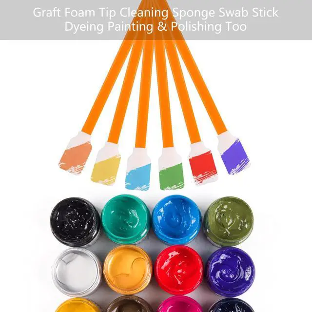 Alt view image 4 of 7 - Foam Cleaning Swabs, 5.11" Square Rectangle Cleaning Swab Foam Tips Sponge Sticks for Electronics Camera Optical Lens Inkjet Printers Print Head Optical Equipment, Pack of 30