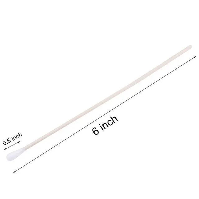 Alt view image 4 of 7 - 6" Cotton Swabs Wooden Handles Cotton Tipped Applicator Wood Sticks with Single Tip for Gun Cleaning, Wound Clean, Makeup, Removal Residue (500)