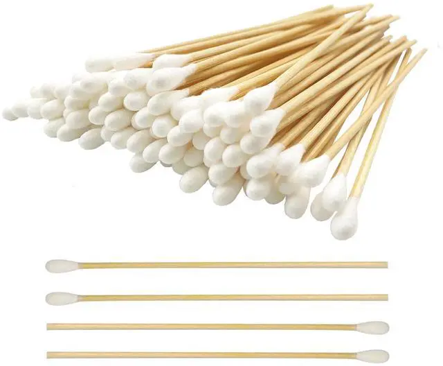 Main image of 6 Inch Long Cotton Swabs,500pcs Cotton Swabs,Long Cotton Swabs with Wooden Handle,Great for Gun Cleaning,Pet Care and Makeup