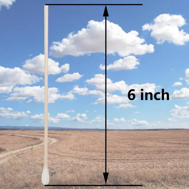 Alt view image 2 of 6 - 6 Inch Long Cotton Swabs,500pcs Cotton Swabs,Long Cotton Swabs with Wooden Handle,Great for Gun Cleaning,Pet Care and Makeup