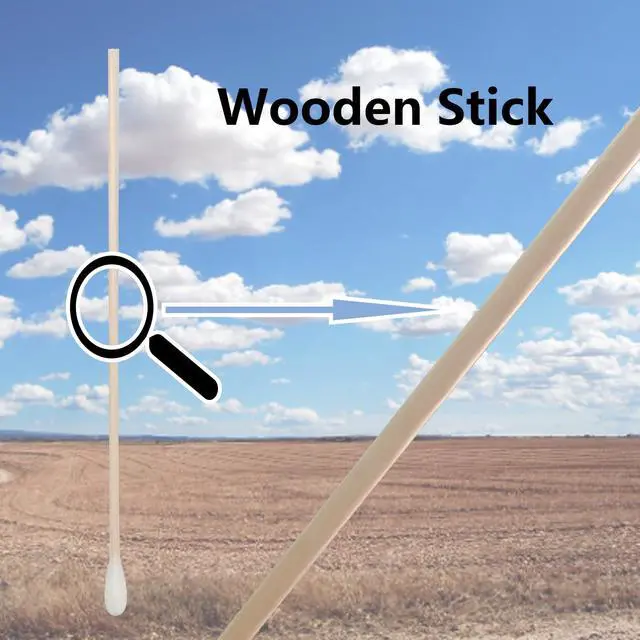 Alt view image 4 of 6 - 6 Inch Long Cotton Swabs,500pcs Cotton Swabs,Long Cotton Swabs with Wooden Handle,Great for Gun Cleaning,Pet Care and Makeup