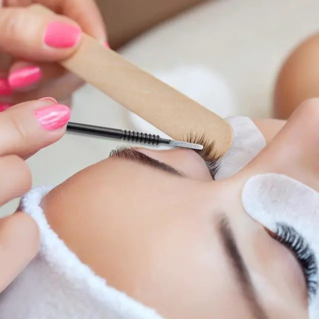 Alt view image 2 of 7 - 100 Pack Disposable Micro Brush Applicator Swabs for Eyelash Extension Lash Extensions - Suitable for Cosmetic Cleaning and Applying (Black)
