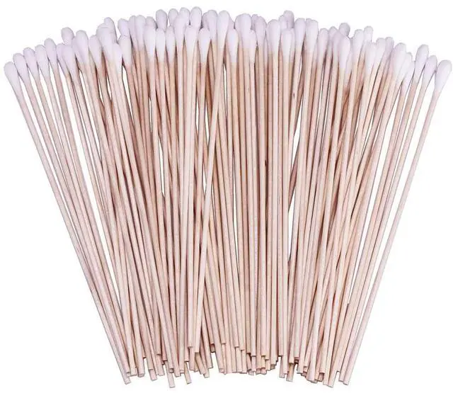 Main image of 400 Count 6 Inch Long Cotton Swabs with Wooden Handles Cotton Tipped Applicator for Cleaning