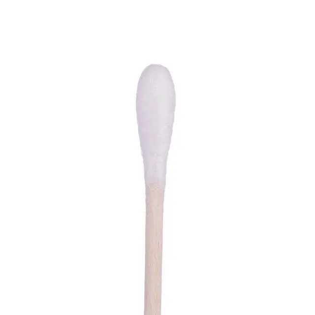 Alt view image 2 of 7 - 400 Count 6 Inch Long Cotton Swabs with Wooden Handles Cotton Tipped Applicator for Cleaning