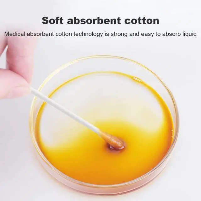 Alt view image 4 of 6 - Individually Wrapped Double Tipped Cotton Swabs, Travel Size - Pointed & Round Tip, For Ear, Makeup & Cleaning (200 Count)