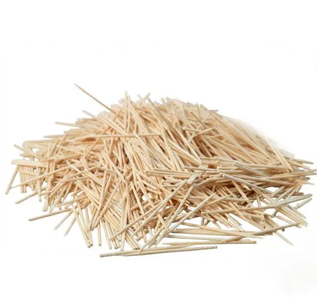 Alt view image 2 of 5 - Traditional Single Point Wooden Toothpicks Made from Bamboo, Bulk Pack, (1000) in a Bag