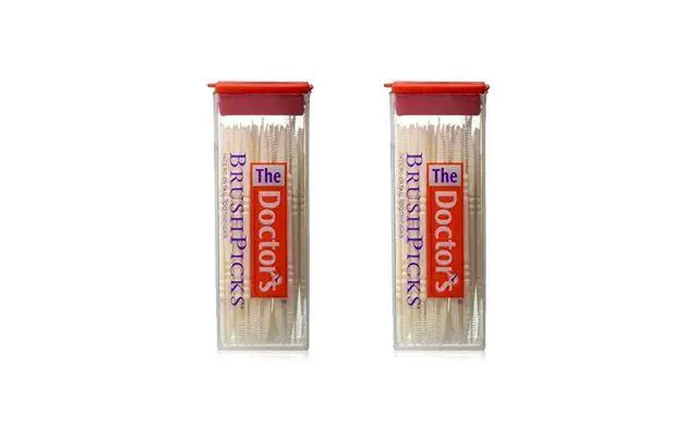 Alt view image 2 of 2 - The Doctor's BrushPicks Interdental Toothpicks, 120-Picks per Pack (2-Pack)