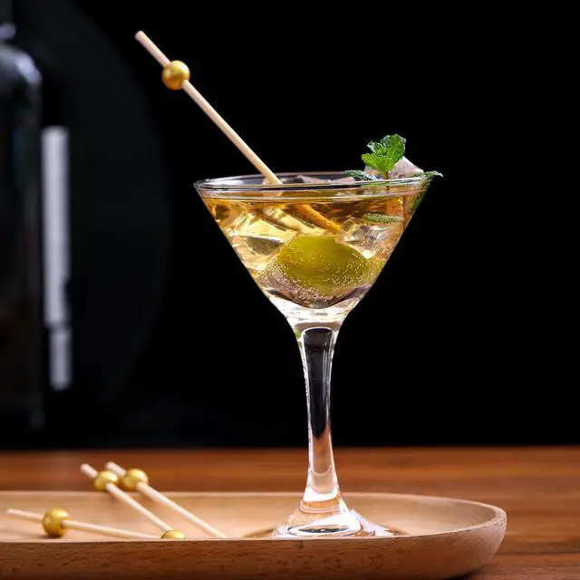 Alt view image 7 of 7 - 200 Pcs Cocktail Picks, 4.7 Inch Toothpicks for Appetizers, Bamboo Cocktail Sticks Skewers for Drinks, Desserts, Charcuterie, Wedding Party Fancy Toothpicks, Gold Pearl Mini Food Picks Decorative