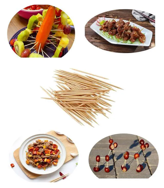 Alt view image 2 of 7 - GM1021 Round Hotel Toothpicks, 2.5 Inch Natural Wooden, 3 Boxes Pack, 2400 Count Total