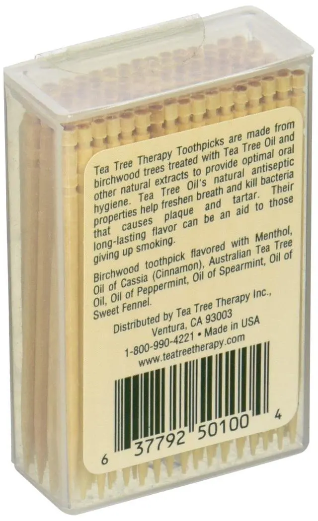 Alt view image 2 of 2 - Tea Tree Therapy Mint Toothpicks 100 Ct (Pack of 1)