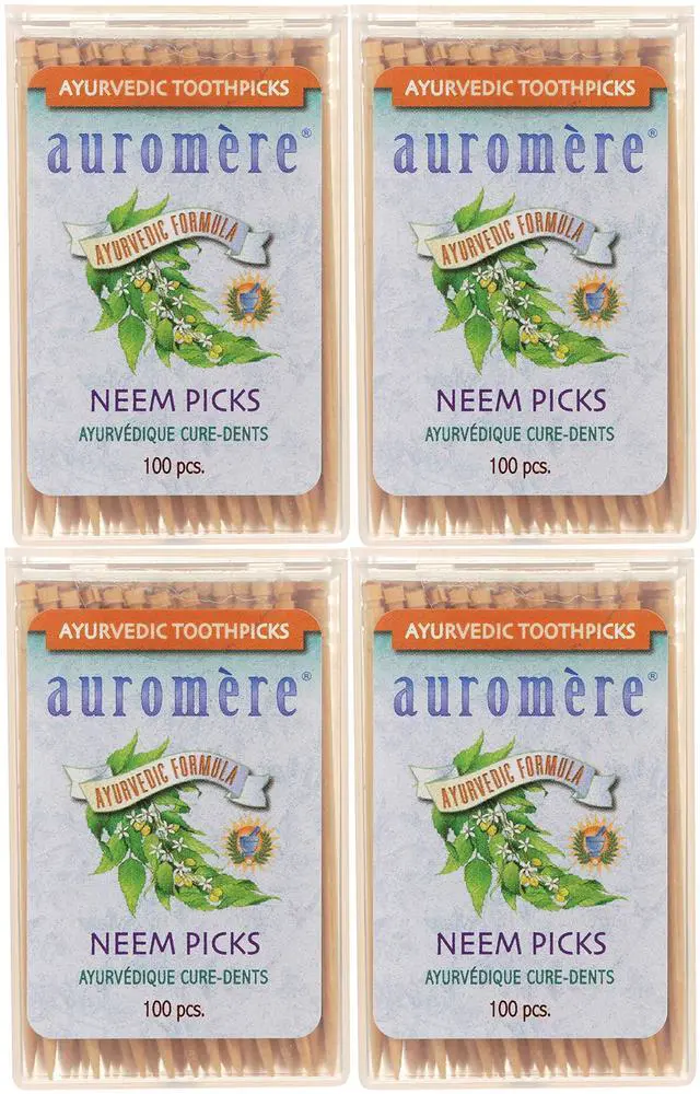 Main image of Toothpicks - Vegan, Natural, Non GMO, Made from Birchwood (100 Count), 4 Pack
