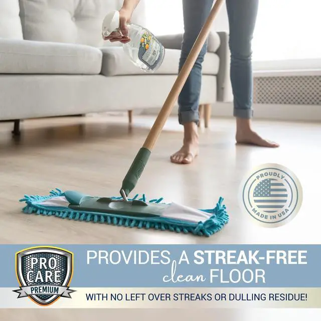 Alt view image 2 of 7 - Citrus Floor Cleaner (Made in USA) | Streak Free Cleaner for Tile, Stone, Laminate, Vinyl & Natural Wood Floor Cleaner for Mopping, Floor Cleaning Solution with Citrus Aroma -32oz Spray Bottle