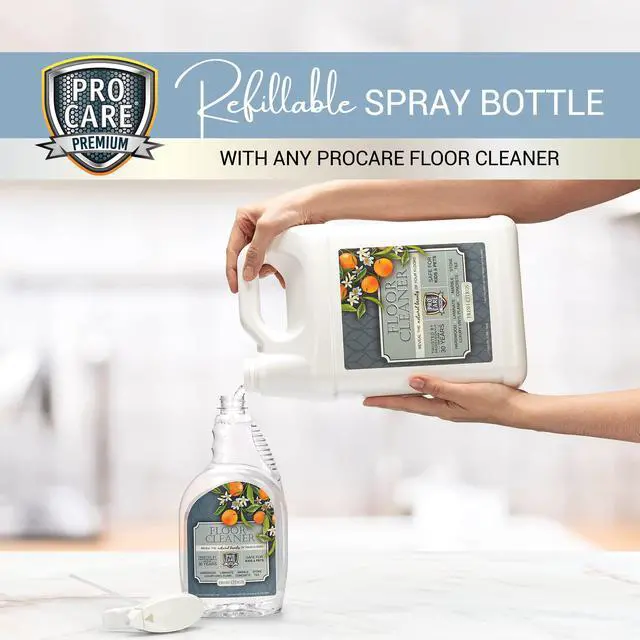 Alt view image 5 of 7 - Citrus Floor Cleaner (Made in USA) | Streak Free Cleaner for Tile, Stone, Laminate, Vinyl & Natural Wood Floor Cleaner for Mopping, Floor Cleaning Solution with Citrus Aroma -32oz Spray Bottle