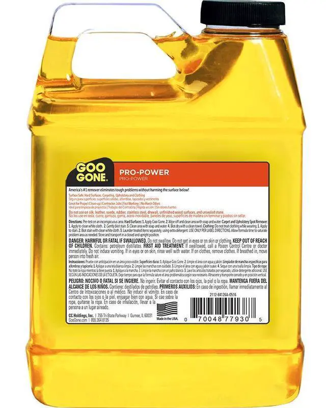 Alt view image 2 of 7 - Pro-Power - Professional Strength Adhesive Remover - 32 Fl. Oz. Jug