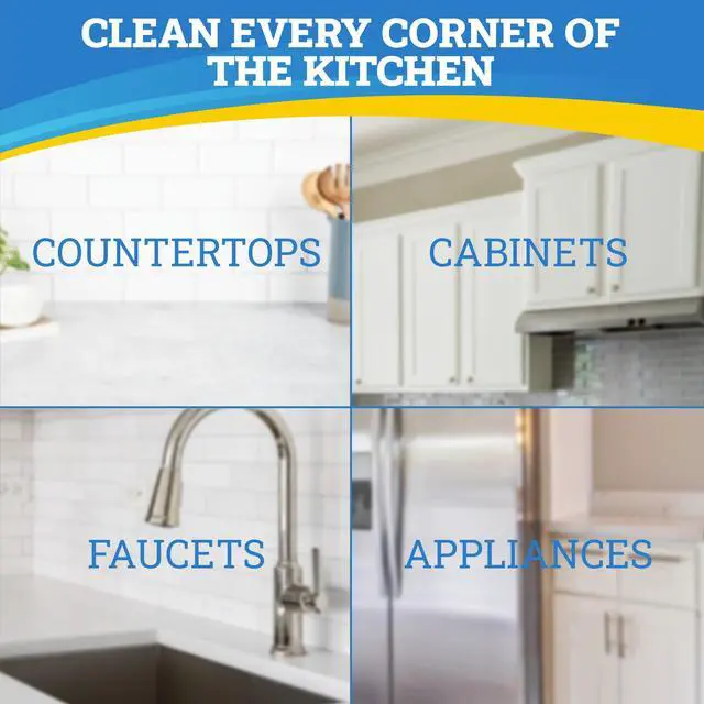 Alt view image 5 of 7 - Home Pro Complete Kitchen Cleaner with Color Flash Technology - 24 oz (Pack of 1) - R55206 - Patent Pending Formula Changes Color From Blue to White as it Cleans Away Grease