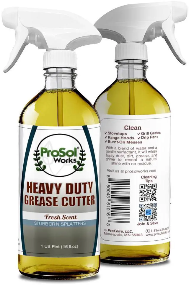 Main image of Degreaser Cleaner Heavy Duty Cleaning Spray 16 oz - Kitchen Cleaner for Stubborn Splatters, Stove Top, Grill, Drip Pans, & Oven Cleaner - Safe on All Surfaces - Fresh Scent