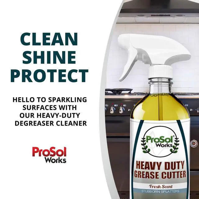 Alt view image 6 of 7 - Degreaser Cleaner Heavy Duty Cleaning Spray 16 oz - Kitchen Cleaner for Stubborn Splatters, Stove Top, Grill, Drip Pans, & Oven Cleaner - Safe on All Surfaces - Fresh Scent