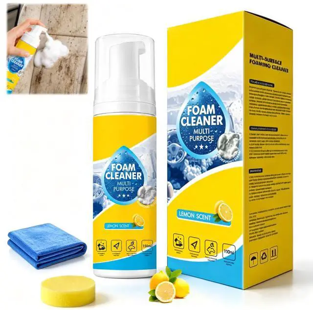 Main image of 4-In-1 Multi-Enzyme Foam Cleaner,Foam Cleaner Multi Purpose,Powerful & Multipurpose Car Interior Foam Cleaners,All-Purpose Deep Cleaning Spray for Car Interior,Deep Clean Cars,Kitchen (1Pc, 5 oz)