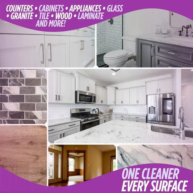 Alt view image 5 of 5 - All Purpose Cleaner Multi-Purpose Hard Surface Cleaner for Kitchen, Bathroom, Counters, Stainless Steel & More - 100% Biodegradable, Vegan, Cruelty-Free (1, Spray Bottle)