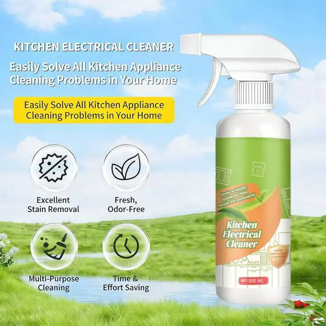 Alt view image 4 of 7 - Electrolyzed Ion Kitchen Cleaner Spray, Multi-purpose Household and Kitchen Cleaning Spray, For Hold, Oven, Stove, Range Hood, Easy Cleaning Household
