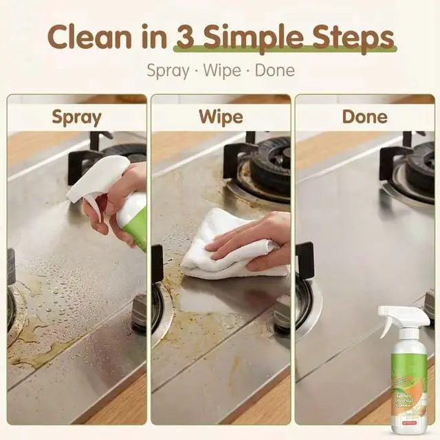 Alt view image 6 of 7 - Electrolyzed Ion Kitchen Cleaner Spray, Multi-purpose Household and Kitchen Cleaning Spray, For Hold, Oven, Stove, Range Hood, Easy Cleaning Household