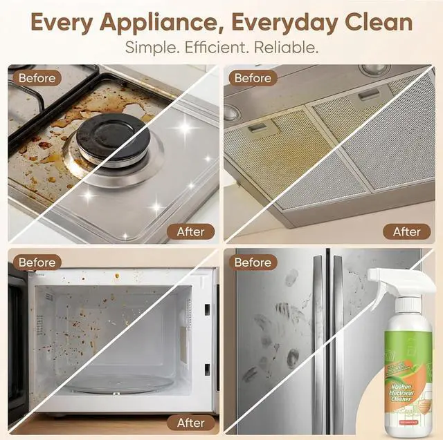 Alt view image 7 of 7 - Electrolyzed Ion Kitchen Cleaner Spray, Multi-purpose Household and Kitchen Cleaning Spray, For Hold, Oven, Stove, Range Hood, Easy Cleaning Household