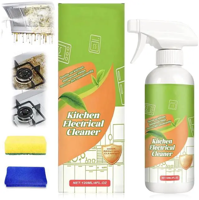 Main image of Kitchen Electrical CleanerElectrolyzed Ion Kitchen Cleaner SprayMulti-purpose Kitchen Heavy Duty Cleaner Degreaser forAppliances, Household, Oven, Stove, Range Hood (120ML