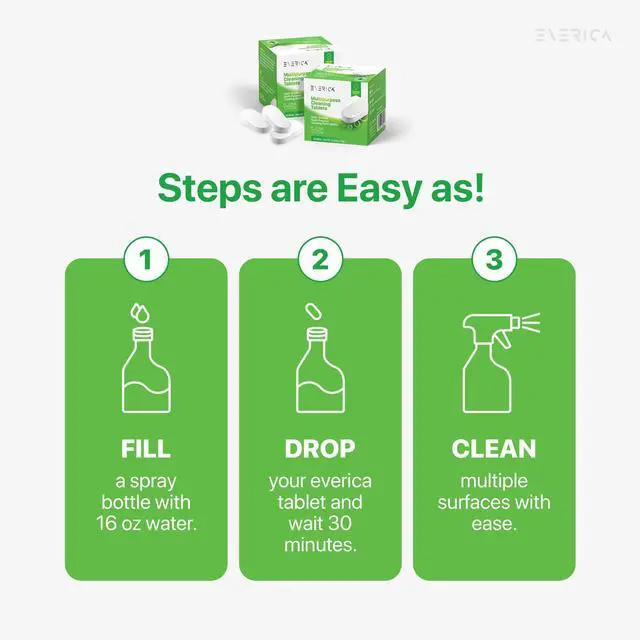 Alt view image 4 of 7 - Multipurpose Cleaning Tablets - Powerful All-Purpose Cleaner for Water Bottles Surfaces - Eco-Friendly and Gentle - 12 Pack Aloe Scented Refill Tablets - for Home Kitchen Office and Vehicles