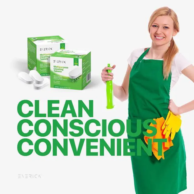 Alt view image 6 of 7 - Multipurpose Cleaning Tablets - Powerful All-Purpose Cleaner for Water Bottles Surfaces - Eco-Friendly and Gentle - 12 Pack Aloe Scented Refill Tablets - for Home Kitchen Office and Vehicles