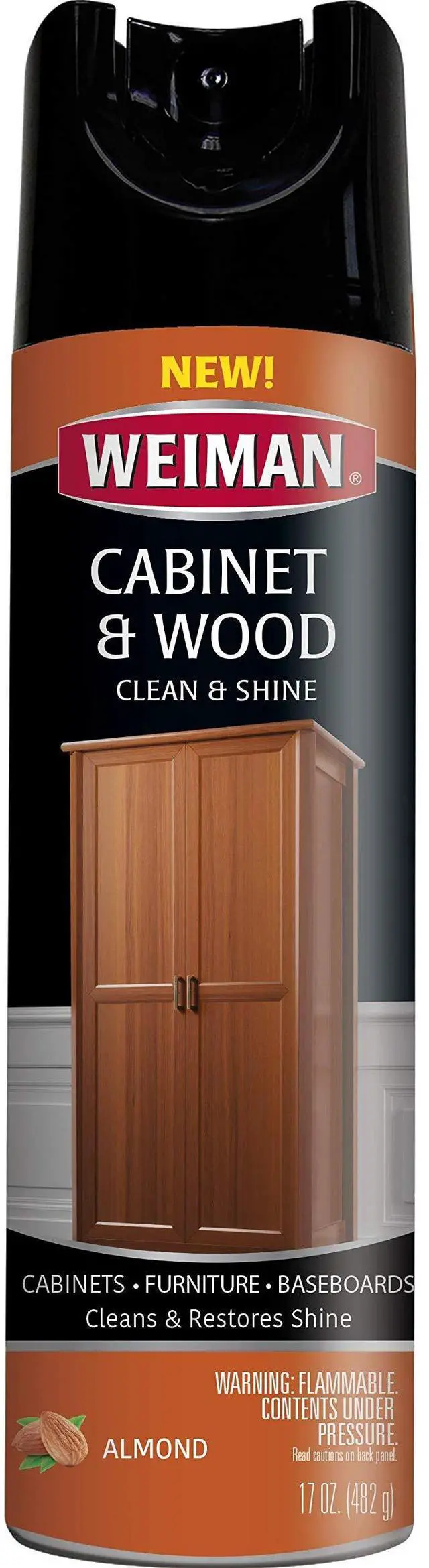 Main image of Cabinet & Furniture Polish - 17 Ounce - Aerosol Protect Clean Polish Wax Your Wood Tables Chairs Cabinets