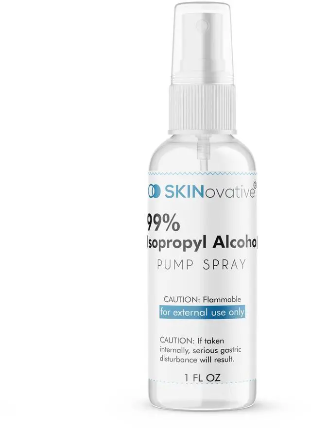 Main image of 99% Isopropyl Alcohol Spray Disinfectant, Derma Roller Cleansing Spray, Microneedling Cleaning, Portable Isopropyl Alcohol 99 Percent Sterilizing Solution, Sanitizes on Contact, 1 Oz