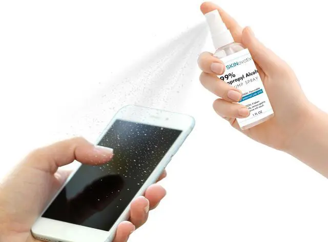 Alt view image 5 of 6 - 99% Isopropyl Alcohol Spray Disinfectant, Derma Roller Cleansing Spray, Microneedling Cleaning, Portable Isopropyl Alcohol 99 Percent Sterilizing Solution, Sanitizes on Contact, 1 Oz