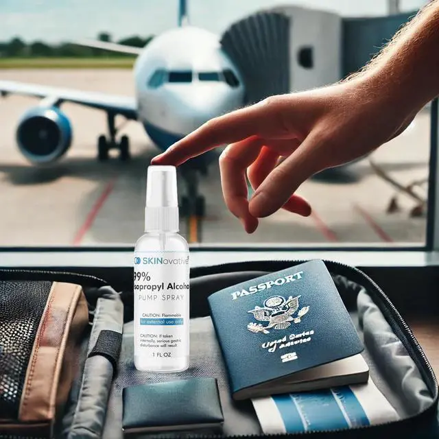 Alt view image 4 of 6 - 99% Isopropyl Alcohol Spray Disinfectant, Derma Roller Cleansing Spray, Microneedling Cleaning, Portable Isopropyl Alcohol 99 Percent Sterilizing Solution, Sanitizes on Contact, 1 Oz