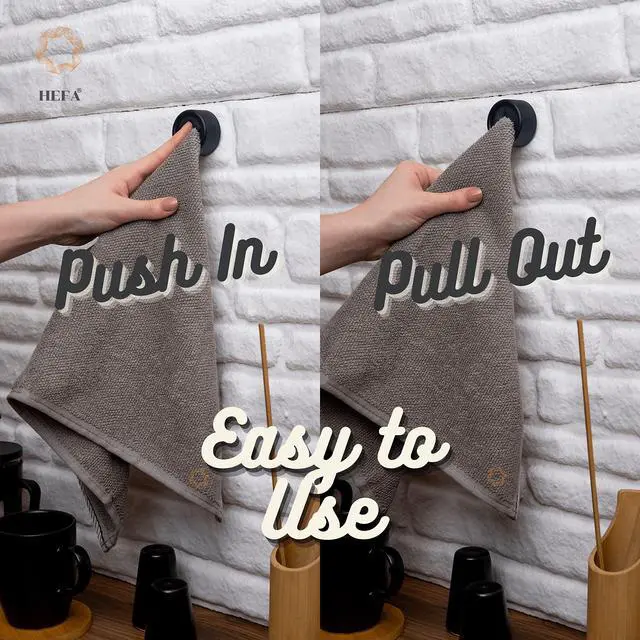 Alt view image 2 of 7 - Self Adhesive Dish Towel Holder Hooks, No Drill Organizer for Cabinet Door, Sink Area or Bathroom, Space Saving Design, 4 Pack