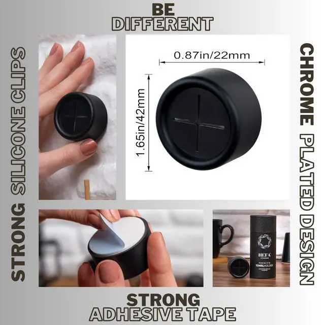 Alt view image 3 of 7 - Self Adhesive Dish Towel Holder Hooks, No Drill Organizer for Cabinet Door, Sink Area or Bathroom, Space Saving Design, 4 Pack