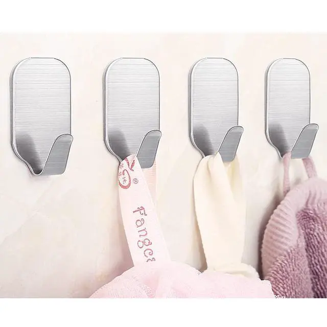 Alt view image 3 of 7 - Small Self Adhesive Hooks for Hanging Heavy Duty Stick On Hooks Wall