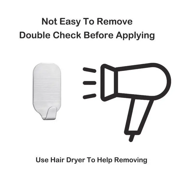 Alt view image 7 of 7 - Small Self Adhesive Hooks for Hanging Heavy Duty Stick On Hooks Wall