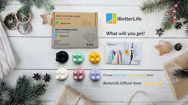 Alt view image 2 of 7 - Self-adhesive Silicone Hook Holders - 5Pcs Mounted to Wall for Clipping Hanging Toothbrush Razor Towel Key Plug Cable, Utility Holders for Kitchen Bathroom Home Office Dorm Room Essentials