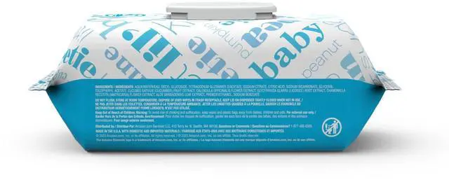 Alt view image 3 of 7 - Elements Baby Wipes, Unscented, Hypoallergenic, Alcohol-Free, With Aloe and Vitamin E, 270 Count, Flip-Top Packs