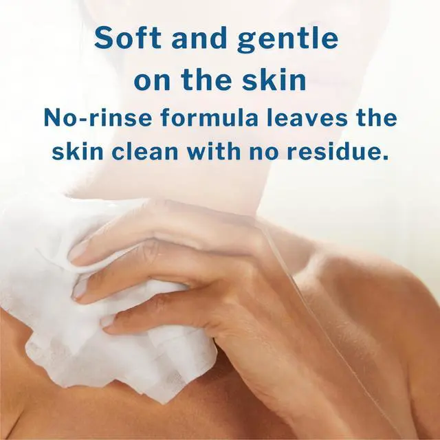 Alt view image 4 of 7 - Washcloth Wipes, Scented - Disposable Wet Wipes for Adults - Alcohol-Free - No-Rinse Formula - Snap Lid Soft Pack, 48 Count, 1 Pack