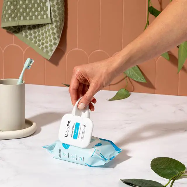 Alt view image 7 of 7 - - Feminine Wipes - Sensitive - pH Balancing, Herbal Infused Plant-Based Feminine Care for Sensitive Skin - Cleansing Wipes for Women - 30ct