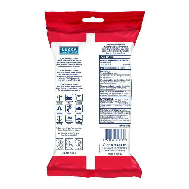 Alt view image 2 of 2 - Antibacterial Wet Wipes, 40 Count